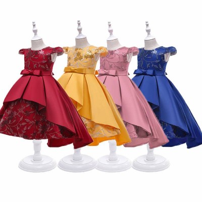 Top Selling Wholesale Toddlers Princess Dress Clothes Lace Baby Girls Party Organic Cotton Sleeveless Ruffle Dress